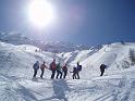 60 Blick zurueck auf eine Abfahrt mit tollem Pulverschnee